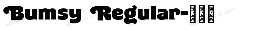 Bumsy Regular字体转换